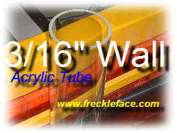 3/16 X 12 DIA X 9 LONG CAST ACRYLIC TUBE<br>Only One Available